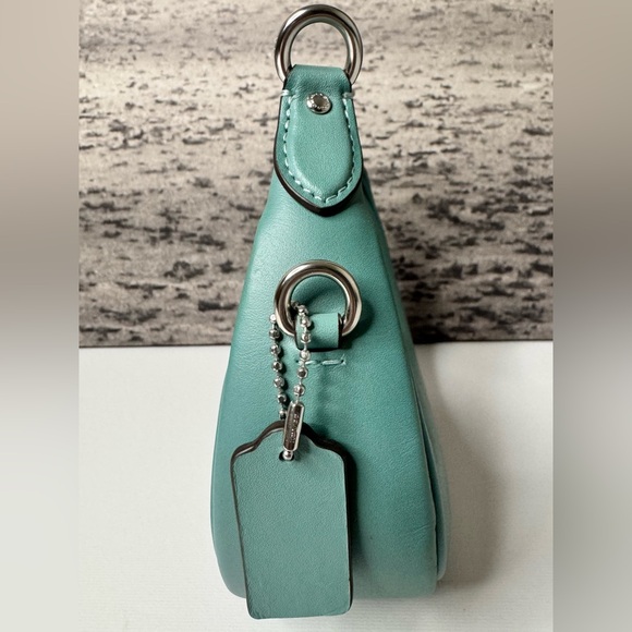 New Coach Jonie Mini Bag in Glovetanned Leather Aquamarine / Silver CR508 - Picture 5 of 15